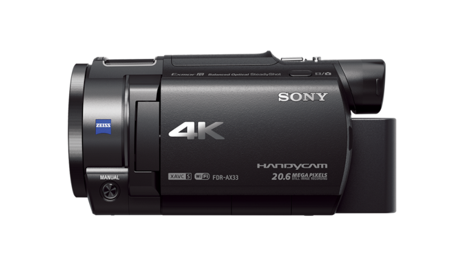 FDRAX33B.CEN | Cumpără HANDYCAM® 4K AX33 cu senzor CMOS EXMOR R