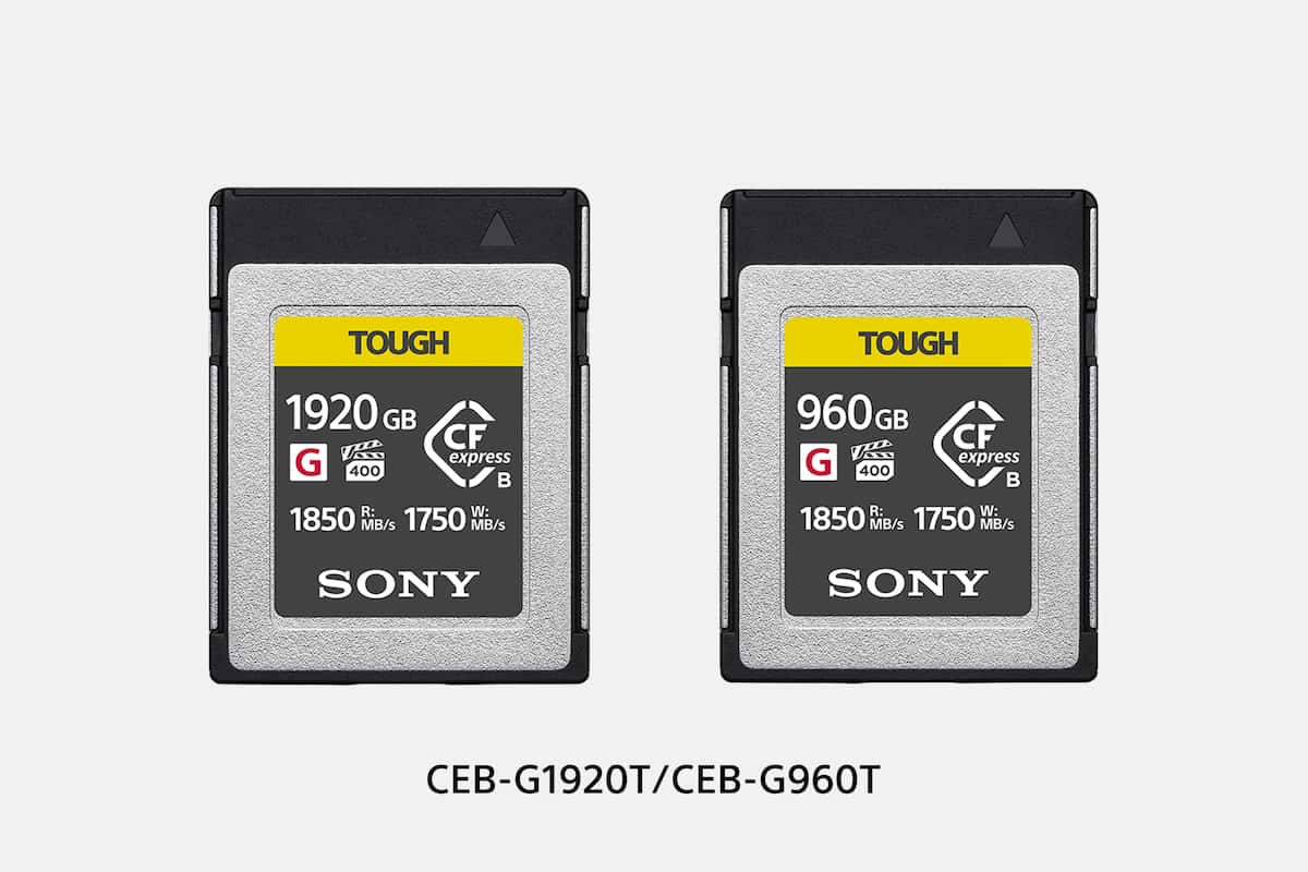 Card de memorie CFexpress de tip B din seria CEB-G | Sony Romania