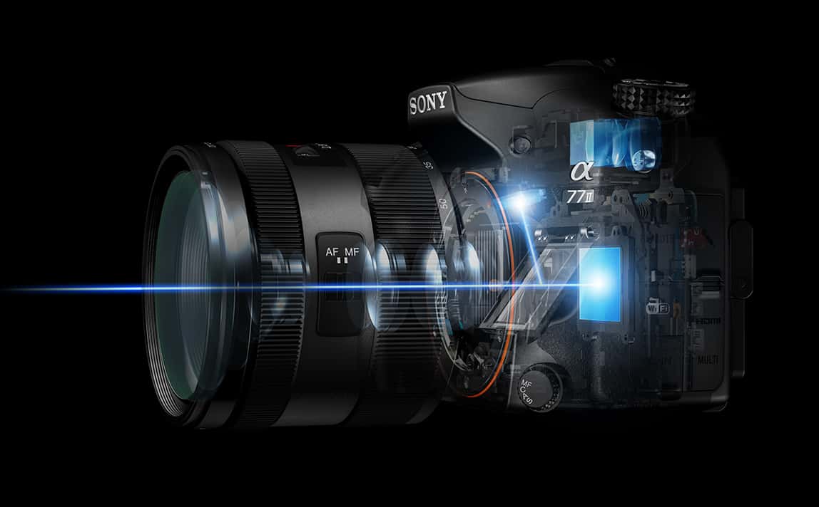Cameră foto digitală SLR a77 II cu senzor CMOS APS-C | Sony Romania