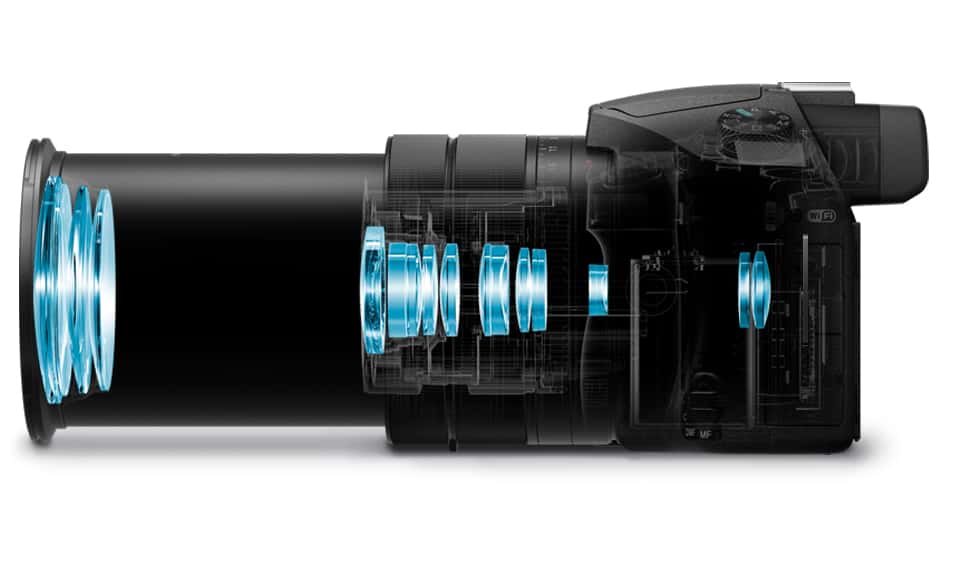 RX10 III cu obiectiv cu zoom de 24-600mm cu diafragmă largă F2.4-4
