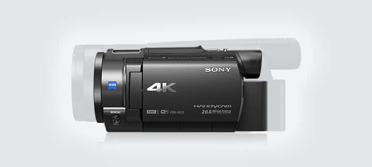 SONY 4K HANDYCAM 本体＆カメラバッグ Cameră video compactă 4K cu WiFi® | FDR-AX33 | Sony Romania