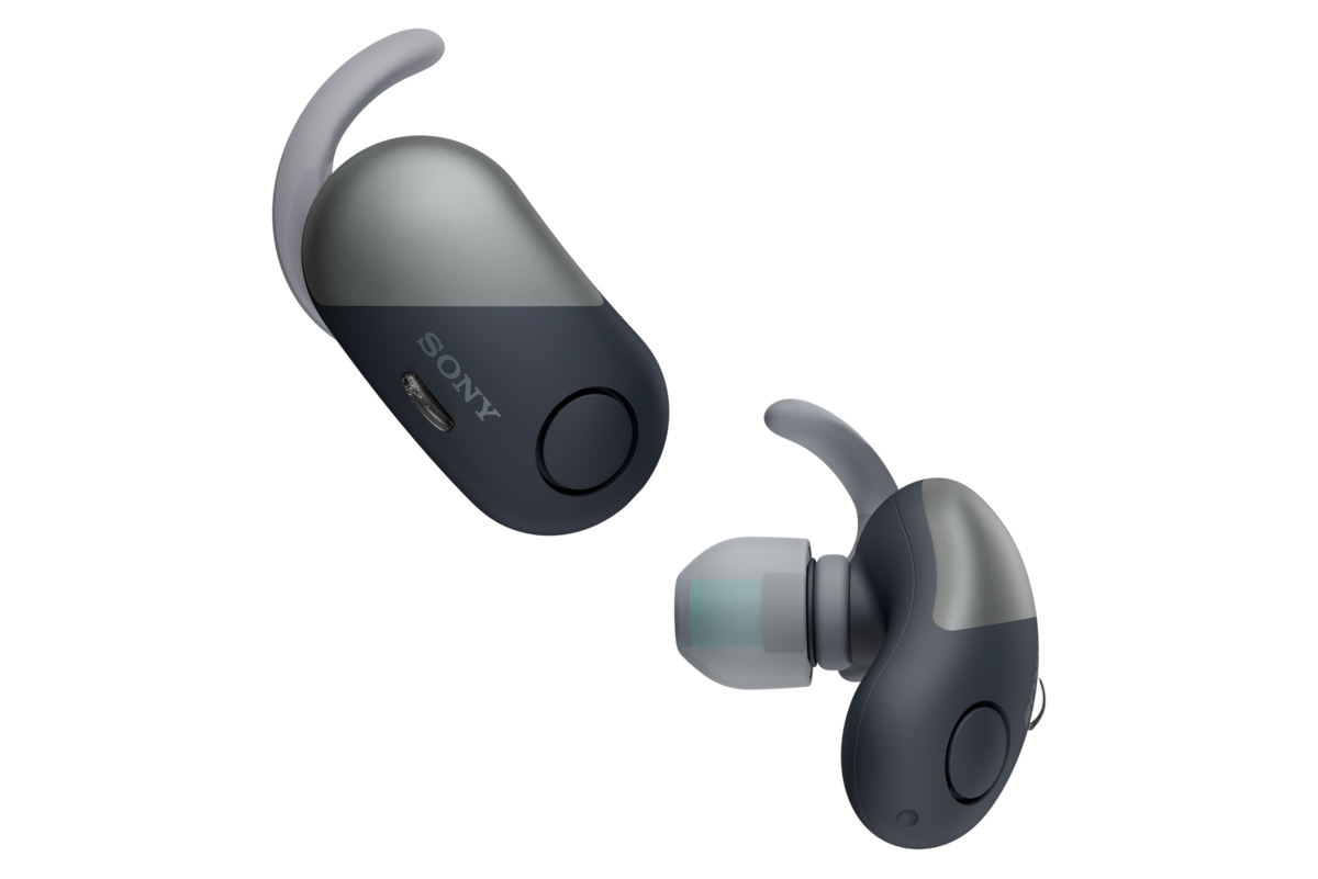 Căști sport intraauriculare cu adevărat wireless și cu funcție de