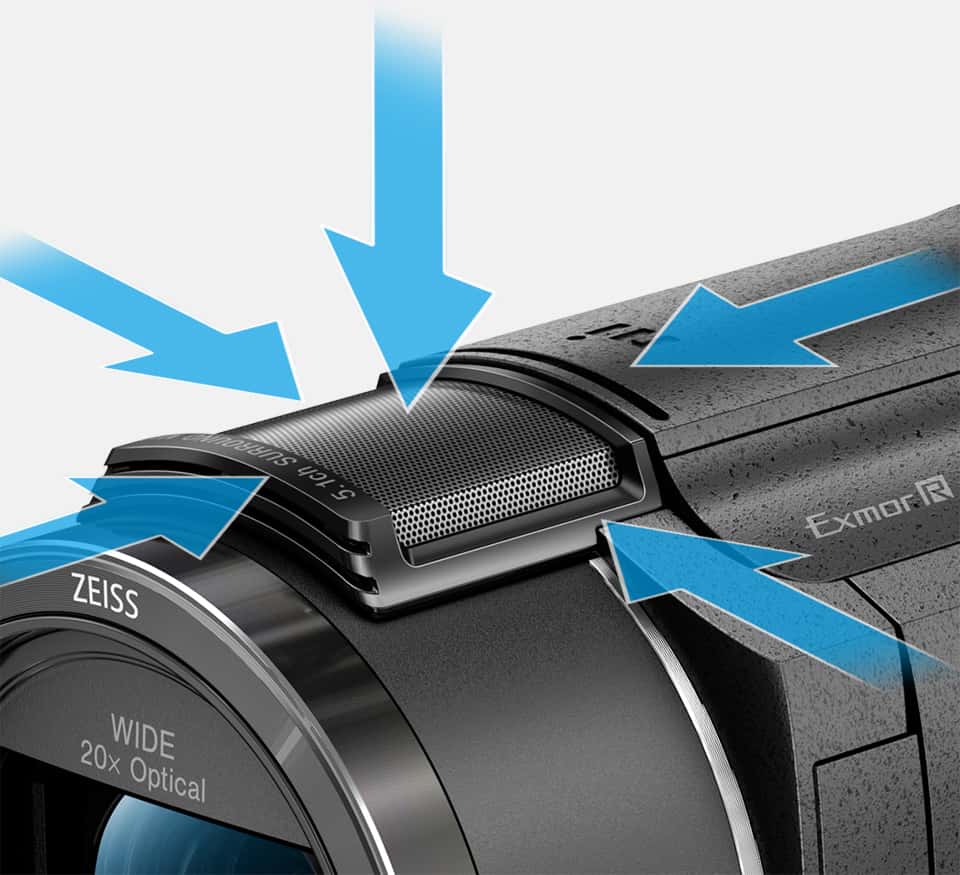Handycam® 4K cu senzor CMOS Exmor R™ | FDR-AX43A | Sony Romania