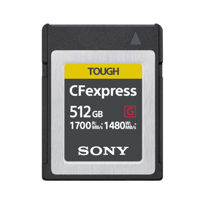 Card de memorie CFexpress de tip B din seria CEB-G | Sony Romania